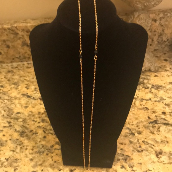 NWOT Long Gold Colored Chain Necklace - Picture 3 of 5